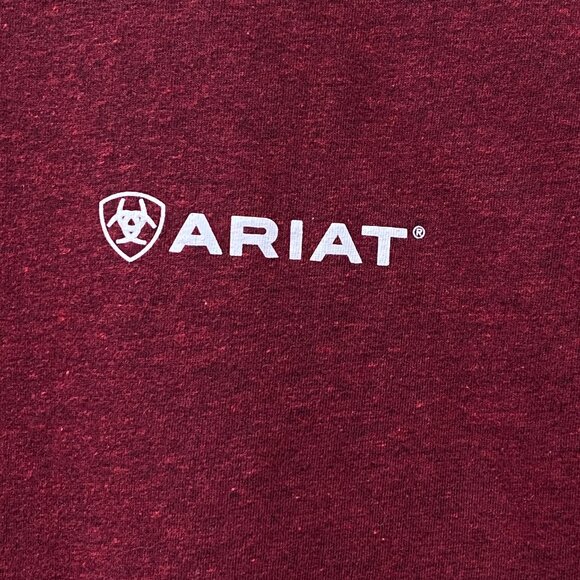 Ariat Freedom Circle Men's T-Shirt Sz S Red Aztec Southwestern Cowboy Graphic - Picture 3 of 7